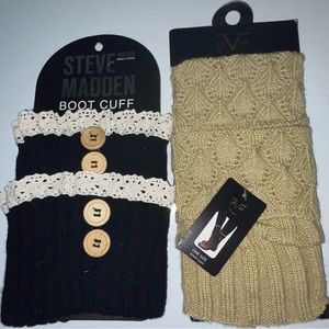 Steve Madden 19V69 italia boot cuffs/leg warmers 2 pairs new